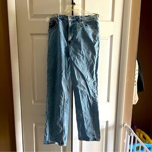 Abercrombie & Fitch Women Blue The 90's Straight Ultra High Rise Jeans size 6R
